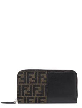 Mini Three-Compartment Zipped Wallet, 10 x 19 x 2 cm