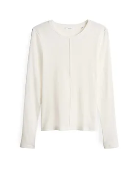Camiseta de manga larga blanco 44 - Opus - FashionsVida