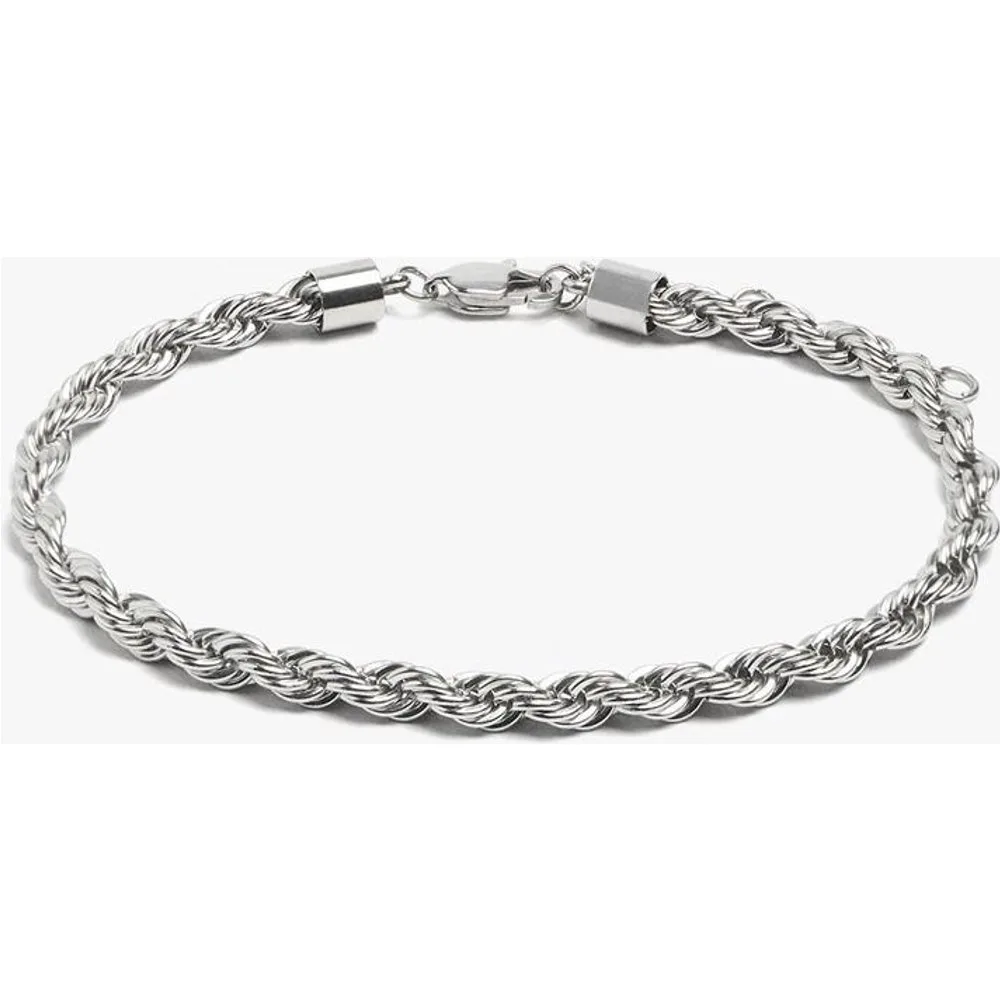 Pulsera de cadena entrelazada de acero inoxidable - Parfois - FashionsVida