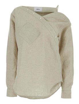 Blusa Asimmetrica In Lino
