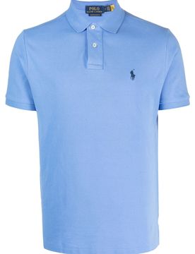 Ribbed Polo Shirt with Two-Button Placket and Tennis Tail