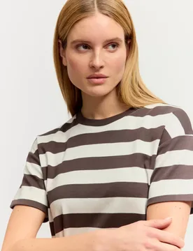 Striped heavy T-Shirt female - L - FashionsVida