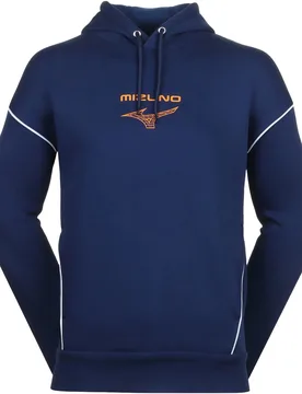 Mizuno Hoodie Athletics, navy s - Mizuno - FashionsVida
