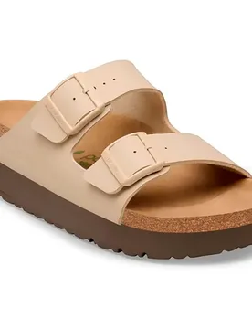 Sandali Con Zeppa Arizona Flex BF Sandcastle VEG EU 38 - Birkenstock - FashionsVida
