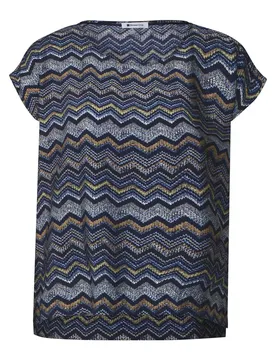 EOS_AOP Round Neck Top w. drop female