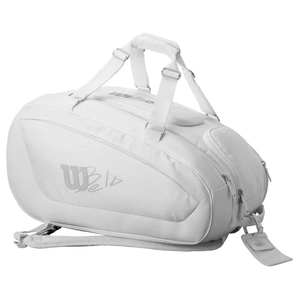 Bela Super Tour Padel Racket Bag White One Size - Wilson - FashionsVida
