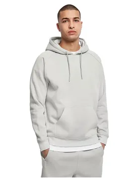 Felpa Con Cappuccio Blank Light Asphalt 4XL - Urban classics - FashionsVida