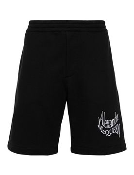 Alexander Mcqueen Shorts con logo