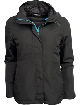 Agnes Damen Regenjacke, schwarz 48