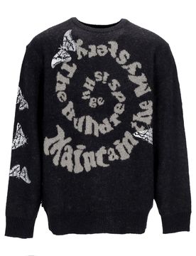 Maglione Uomo Spiral Sweater Black