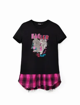 T-shirt rock double épaisseur BLACK XS female - Desigual - FashionsVida