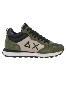 Sneaker uomo - tom 2.0 solid mid - verde militare - Sun68 - FashionsVida