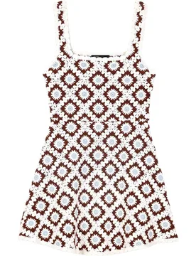 Vestido corto de ganchillo floral - Maje - FashionsVida