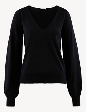 Pullover nero - L