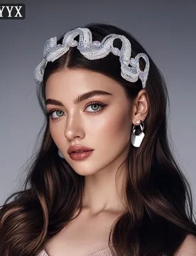 YouLaPan Luxury Beadede Bride Headband Handmade Wave Hair Hoop Elegant Women Wedding Party Evening Hair Jewelry Accessories A349 - Aliexpress - FashionsVida