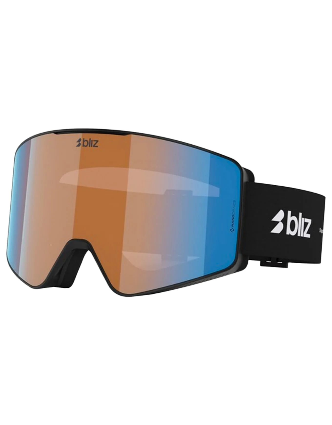 Masque de ski - G001S Matte Black Orange Blue - Noir - Bliz - FashionsVida
