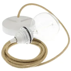 Cables Lampe Suspendue Pendel Pour Abat-jour Rn06 2 M Beige / White One Size