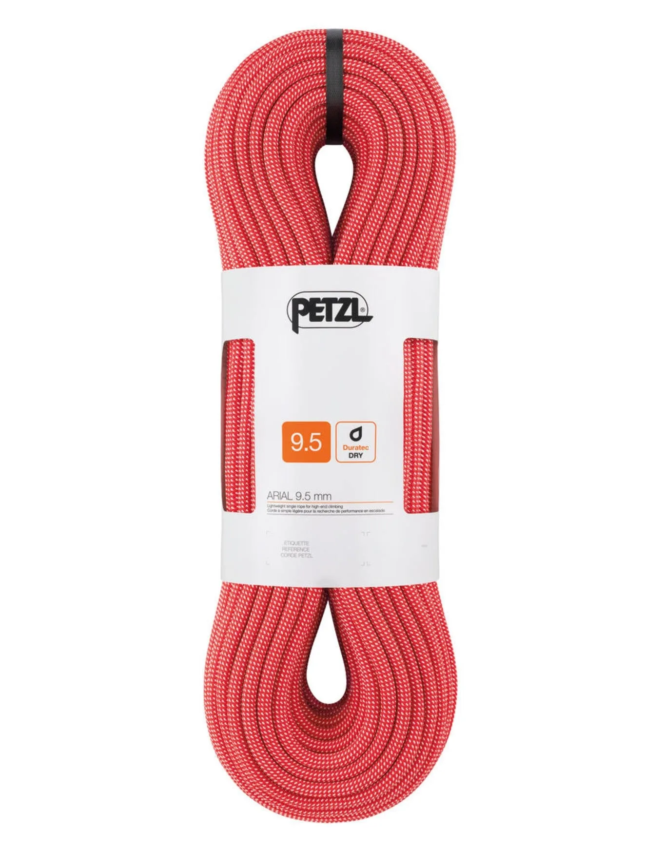 Corde d'escalade à simple - Arial 9.5 mm Rouge - Taille 80 m - Petzl - FashionsVida