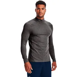 T-shirt à Manches Longues Coldgear Armour Fitted Mock Charcoal Light Heather / Black M