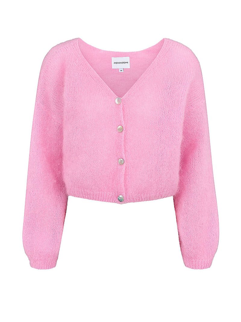 Cardigan Cropped Fit CORNELIA rosa L damen