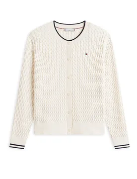 Tommy Hilfiger Cárdigan crema XL - Tommy hilfiger - FashionsVida