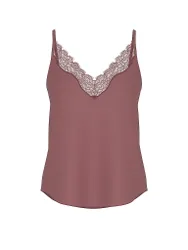 Top - Camisole PURE SHINE java hellbraun M damen