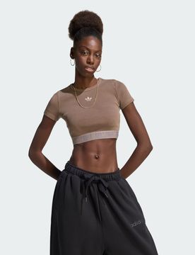 T-shirt Rib Essentials Washed L Earth Strata