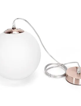 Suspension Luminaire E27 40w Silver / White One Size - AIGOSTAR - FashionsVida