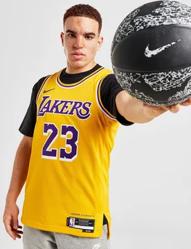 Mens Maglia Jersey NBA LA Lakers James #23 Icon - Giallo, giallo giallo Uomo taglia XXL - Nike - FashionsVida