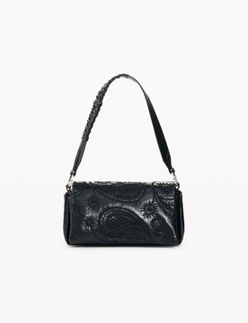 Bolso Acolchado Pequeño, Mujer, Poliuretano, Negro, U