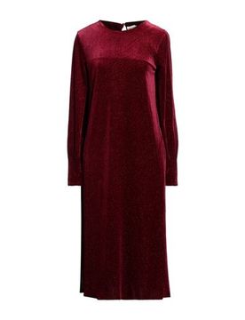 Midi-Kleid Damen Bordeaux 36 Damen