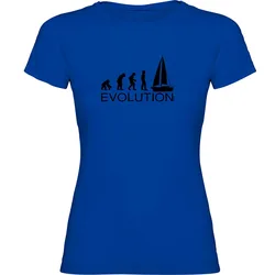 Evolution Sail Short Sleeve T-shirt Royal Blue M Women
