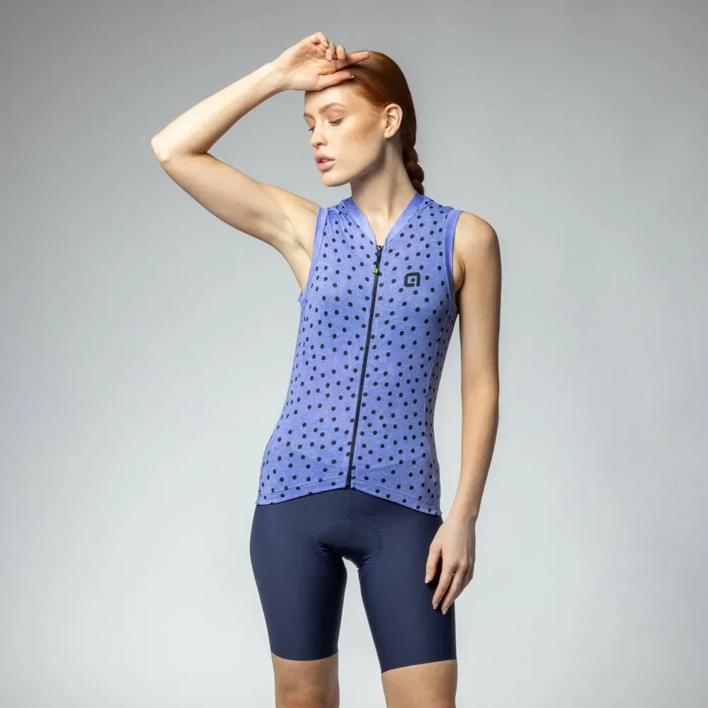 Maglia Senza Maniche Pragma Pois Violet - Ale - FashionsVida