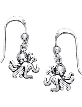 Orecchino Octopus Long Hook