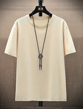 Camiseta diaria sencilla y básica de tamaño grande para hombre - Shein - FashionsVida