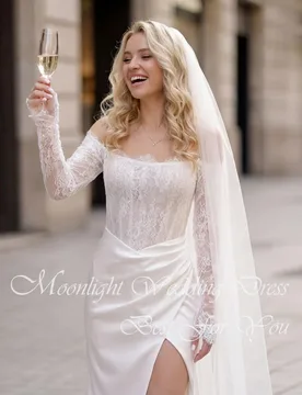 Elegant Lace Mermaid Wedding Dresses Pleat Strapless Women Off The Shoulder Backless High Side Slit Vestidos De Novia Customized - Aliexpress - FashionsVida
