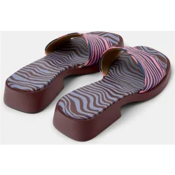 Sandalias de tacón de mujer de piel dana