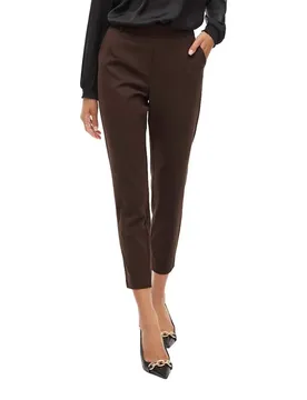 Pantaloni A Vita Alta Varone Slim Coffee Bean 36