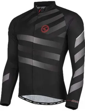Maglia A Maniche Lunghe Rival Black / Grey