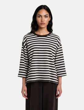 Sweatshirt mit Streifenmuster Mehrfarbig M