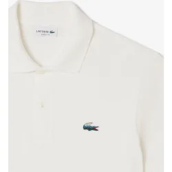 Polo de hombre de piqué classic fit con cocodrilo con paisaje de manga corta