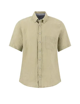 Camicia di lino verde chiaro XXXL - Fynch-Hatton - FashionsVida