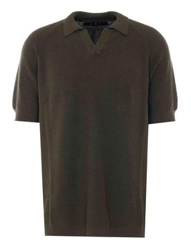 JG1 T-shirt lavorata a maglia verde