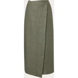 Herno - Falda midi de lino