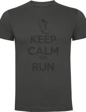 Maglietta A Maniche Corte Keep Calm And Run Lead M - Kruskis - FashionsVida