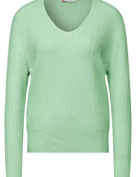 LTD QR_cosy v-neck sweater_str female - 42 - FashionsVida