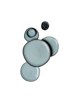 LIKE BY Servierplatte 32cm Lave Glace hellblau baby - Villeroy & Boch - FashionsVida