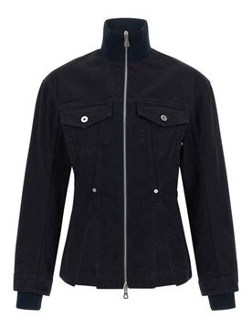 La giacca in denim a fessura