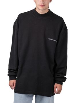 Institutional Waffel Longsleeve Mockneck Ck Black XL Herren
