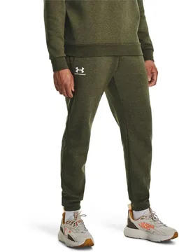 Joggers Essential Fleece Marine OD Green 390 / White 100 2XL - Under armour - FashionsVida